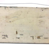 TURKEYS, Excellent Hand-painted Vintage Wood Sign with Juicy Red Lettering