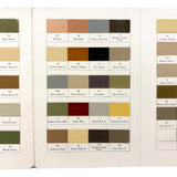 Masury's "Railroad" Ready-Made Colors, Beautiful Tri-fold Color Sample Card, c. 1900