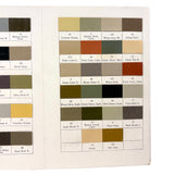 Masury's "Railroad" Ready-Made Colors, Beautiful Tri-fold Color Sample Card, c. 1900