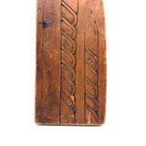 Lovely Antique Double Sided Decorative Motif Carving "Sampler" Signed Upton