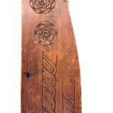 Lovely Antique Double Sided Decorative Motif Carving "Sampler" Signed Upton