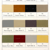 Masury's "Railroad" Ready-Made Colors, Beautiful Tri-fold Color Sample Card, c. 1900