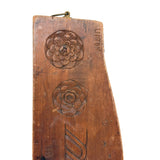 Lovely Antique Double Sided Decorative Motif Carving "Sampler" Signed Upton