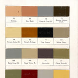 Masury's "Railroad" Ready-Made Colors, Beautiful Tri-fold Color Sample Card, c. 1900