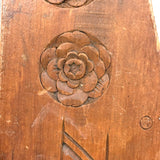 Lovely Antique Double Sided Decorative Motif Carving "Sampler" Signed Upton