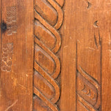 Lovely Antique Double Sided Decorative Motif Carving "Sampler" Signed Upton