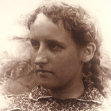 Partial and in Full, Pair of Photos of Lovely Young Woman in Printed Dress