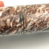 19th Century Carved Marble Folk Art Book with Detailed Spine and Camouflaged Monogram