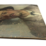 Portrait of a James Joyce-ian Looking Young Man in Hat and Glasses