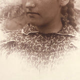 Partial and in Full, Pair of Photos of Lovely Young Woman in Printed Dress