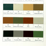 Masury's "Railroad" Ready-Made Colors, Beautiful Tri-fold Color Sample Card, c. 1900