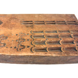 Lovely Antique Double Sided Decorative Motif Carving "Sampler" Signed Upton