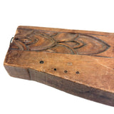 Lovely Antique Double Sided Decorative Motif Carving "Sampler" Signed Upton