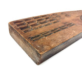 Lovely Antique Double Sided Decorative Motif Carving "Sampler" Signed Upton