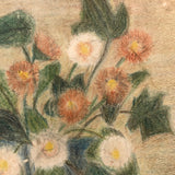 Charming French Vase of Flowers Crayon/Colored Pencil Drawing