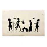 Beheading in Silhouette, Haunting and Unusual Old Cut Paper Work