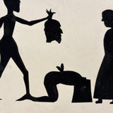 Beheading in Silhouette, Haunting and Unusual Old Cut Paper Work
