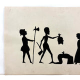Beheading in Silhouette, Haunting and Unusual Old Cut Paper Work