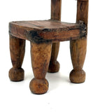Charming Old Miniature Folk Chair Carved from Early Clothes Pins