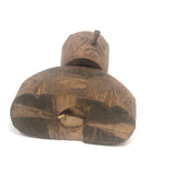 Pair of Diminuitive Old Carved Marionette Heads