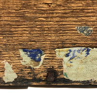 Early-Mid 19th C. Wallpapered Domed Trunk with Fantastic Blue and Newspaper Interior