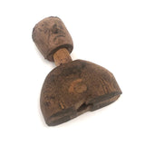 Pair of Diminuitive Old Carved Marionette Heads