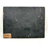 Moody Old Blue Winter Landscape Painting on Academy Board