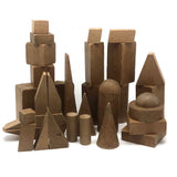 Lovely Antique Wooden Blocks, Assorted Including Many Geometic Solids