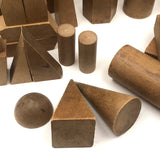 Lovely Antique Wooden Blocks, Assorted Including Many Geometic Solids