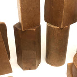 Lovely Antique Wooden Blocks, Assorted Including Many Geometic Solids