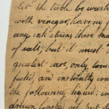 To Give a Fine Color to Mahogany and To Make a Strip Carpet, Earlier 19th C. Handwritten Instructions