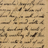 To Give a Fine Color to Mahogany and To Make a Strip Carpet, Earlier 19th C. Handwritten Instructions