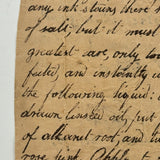 To Give a Fine Color to Mahogany and To Make a Strip Carpet, Earlier 19th C. Handwritten Instructions