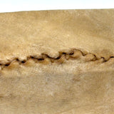 Unmanned Inuit Hide Over Wood Frame, Sinew Stitched Model Kayak, 12 Inches