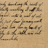 To Give a Fine Color to Mahogany and To Make a Strip Carpet, Earlier 19th C. Handwritten Instructions