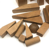 Lovely Antique Wooden Blocks, Assorted Including Many Geometic Solids
