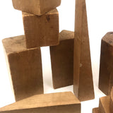 Lovely Antique Wooden Blocks, Assorted Including Many Geometic Solids