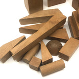 Lovely Antique Wooden Blocks, Assorted Including Many Geometic Solids