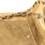 Unmanned Inuit Hide Over Wood Frame, Sinew Stitched Model Kayak, 12 Inches