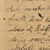 To Give a Fine Color to Mahogany and To Make a Strip Carpet, Earlier 19th C. Handwritten Instructions