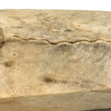 Unmanned Inuit Hide Over Wood Frame, Sinew Stitched Model Kayak, 12 Inches