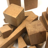 Lovely Antique Wooden Blocks, Assorted Including Many Geometic Solids