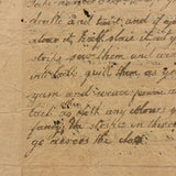 To Give a Fine Color to Mahogany and To Make a Strip Carpet, Earlier 19th C. Handwritten Instructions