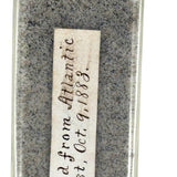 Sand from the Atlantic, 1883: Lovely and Evocative Small Glass Bottle with Delicately Hand-written Label