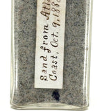 Sand from the Atlantic, 1883: Lovely and Evocative Small Glass Bottle with Delicately Hand-written Label