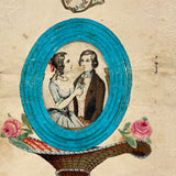 To Miss Judith George, Delightful c. 1830s Handmade Valentine with Webbed Paper Ring
