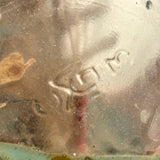 Early 20th Century Folk Art Ship in Mohan Meakin Bottle with Bridge, Houses and (Real) Rocky Shore