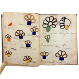 Exquisite Diminutive (but Very Dense) 1850s Hair Wreath Memento Book