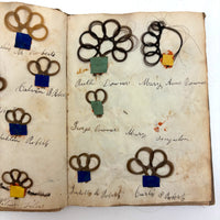 Exquisite Diminutive (but Very Dense) 1850s Hair Wreath Memento Book