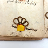 Exquisite Diminutive (but Very Dense) 1850s Hair Wreath Memento Book